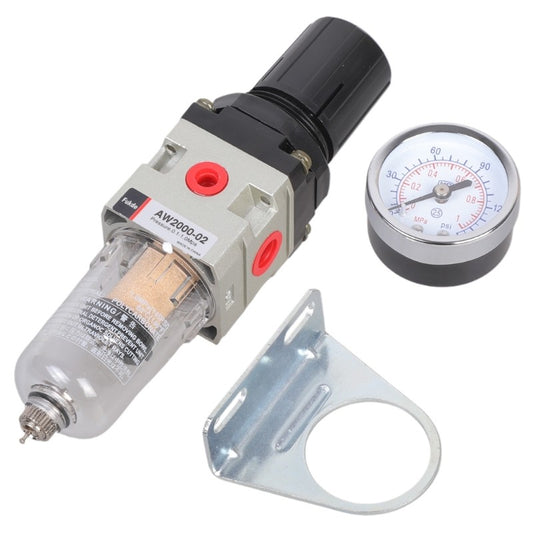 ya 14 Pneumatic 1/4 BSPT Air Filter Regulator Combo Aluminum 14cm for Compressor Tool