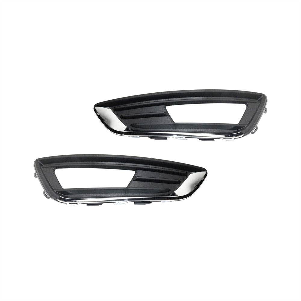 ya 13 5.27.2 2Pcs Front Bumper Fog Light Cover Bezel Left+Right for Ford Focus 2015 2016 2017