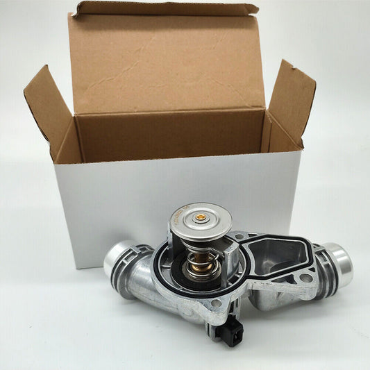 ya 4 6.17 Upgraded aluminum thermostat housing for BMW E46 E39 325i 330i 525i X5 X3 Z4 USA