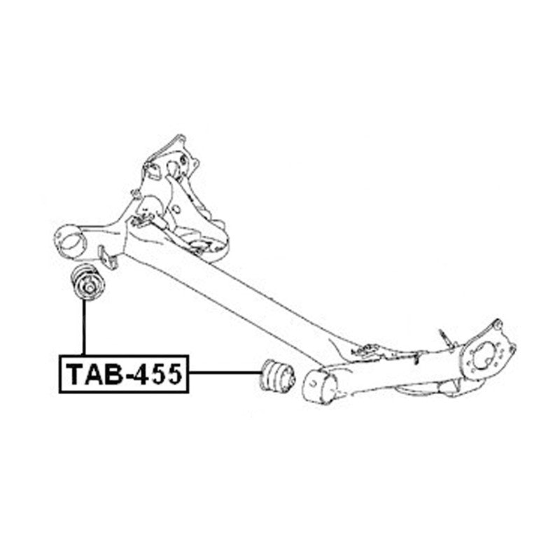 ya 11 10.28 2 TAB-455 Rear Axle Frame Bushing for Oriscorolla Equipment Manufacturer: 4