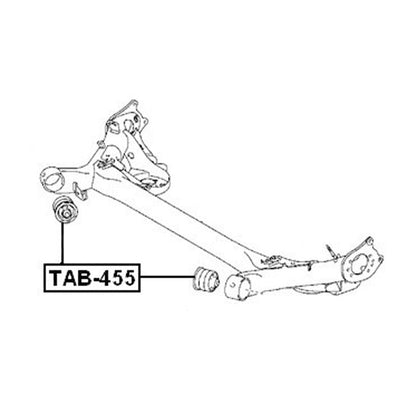 ya 11 10.28 2 TAB-455 Rear Axle Frame Bushing for Oriscorolla Equipment Manufacturer: 4