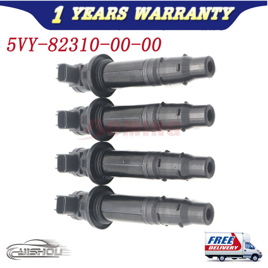 ya 1 8.25.2 shuiyin 4PCS 5VY-82310-00-00 New Ignition Coil for Yamaha FZ1 V-MAX 1700 YZF-R1 YZF-R6