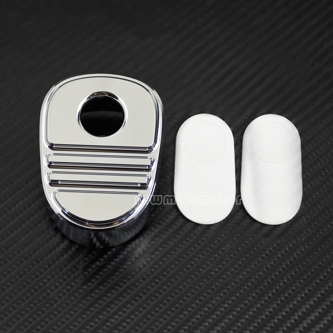 ya 4 6.22 Chrome Stripe Ignition Switch Cover Fit for Harley Touring Road Street Tri Glide