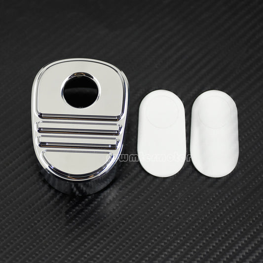 ya 4 6.22 Chrome Stripe Ignition Switch Cover Fit for Harley Touring Road Street Tri Glide