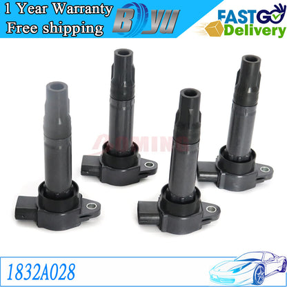 ya 5 8.7 4Pcs Ignition Coil 1832A028 for Smart 451 Fortwo Coupe Cabrio 1.0 2008-2015
