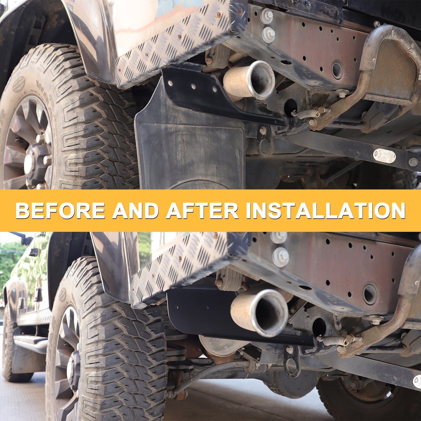 ya 7 6.10.2 Front and rear full set of steel fender brackets for for Land Rover for Defender 90 110 04-19