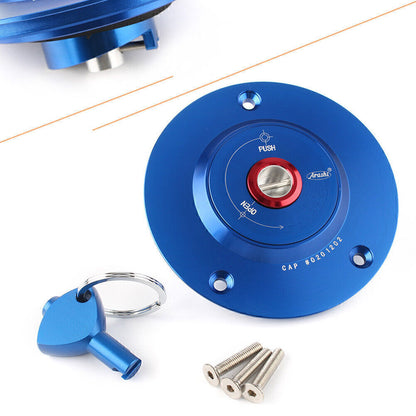 ya 5 8.7 Fuel Filler Cover Gas Tank Cap w/Key for Suzuki GSXR1000/600 750 Hayabusa Blue