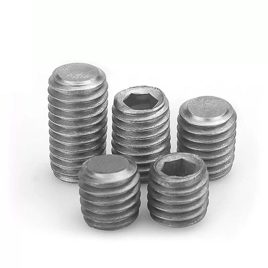 Titanium GR2 Hex Socket Set Screw Cup Point Grub Screws M1.6 M2 M2.5 M3 M4 M5 M6