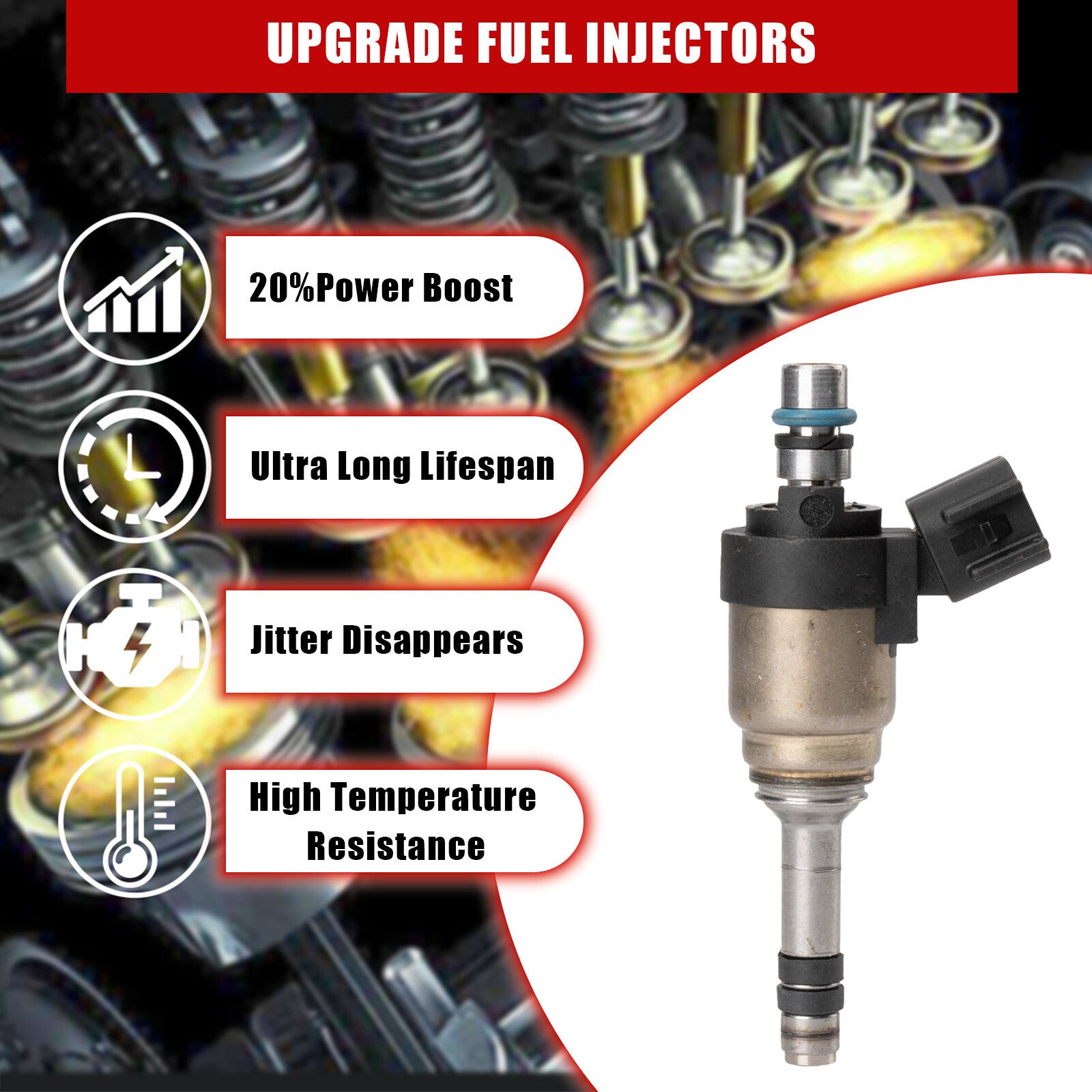 ya 1 8.5.1 6 Pack Fuel Injector for Hyundai Santa Fe Azera for Kia Sorento Sedona 3.3L 2014-2018