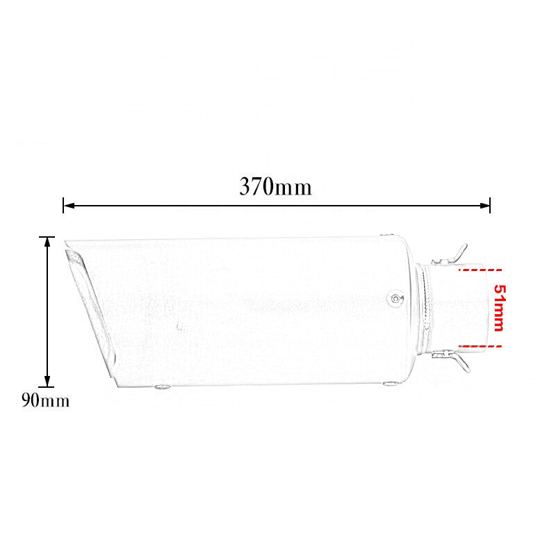 ya 5 8.7 DB Killer Slip On 51mm 250mm Motorcycle Pipe Muffler Tips Replac Baffles