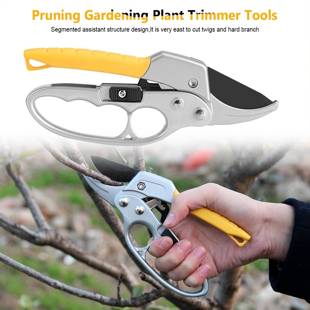 ya 25  Garden Pruning Shears Pruner Ratchet Scissors Branch Cutter Trimmer Home