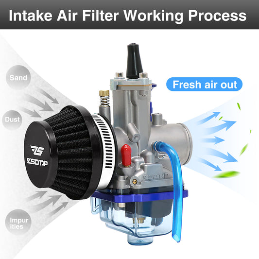 ya 8 5.26 Motorcycle 45mm Air Filter Carburetor Carb Air Cleaner Intake for ATV Quad Bikes