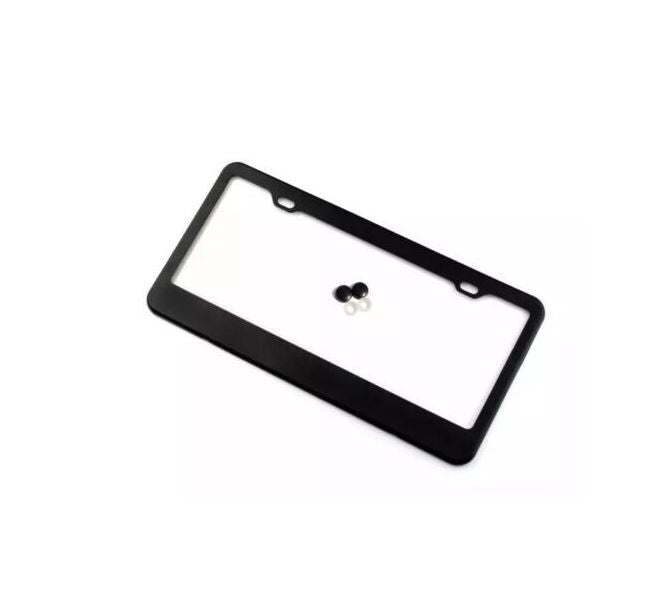 ya 1 8.5.3 Car License Plate Frame Cover Cap Front Bonnet Rear Trunk Black Plastic Suitable for Saab Intelligent