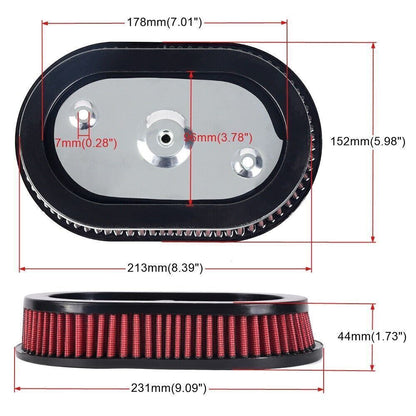 ya 5 8.7 Air Filter Cleaner Element Replacement for Harley M8 Softail 18-23 Touring 17-23