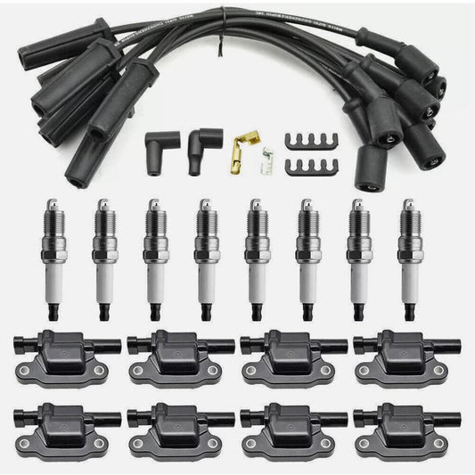 ya 10 10.28 8 PACK UF413 Ignition Coil + 41-110 Spark Plug + 9748UU Wire Fit for GMC n