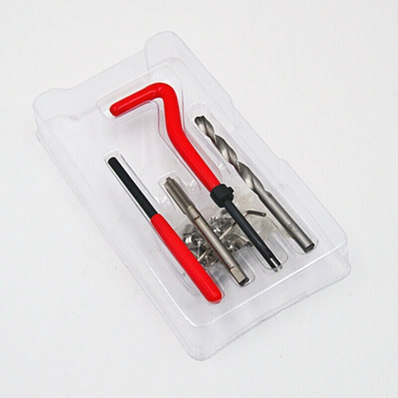 ya 1 8.25.2 shuiyin 25Pc Thread Repair Insert Kit Helicoil Car Pro Coil Tool M6x1.0x8.0MM NEW