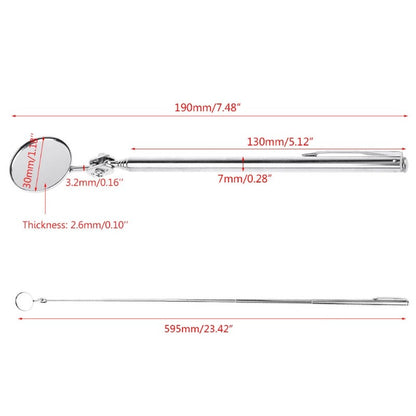 ya 14 55cm Inspection Mirror Car View Tool Repair Extends up to 22 5