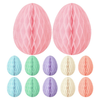 ya 25 12 Pcs Honeycomb Easter Egg Or ment Paper Or ments Decorations Eggs