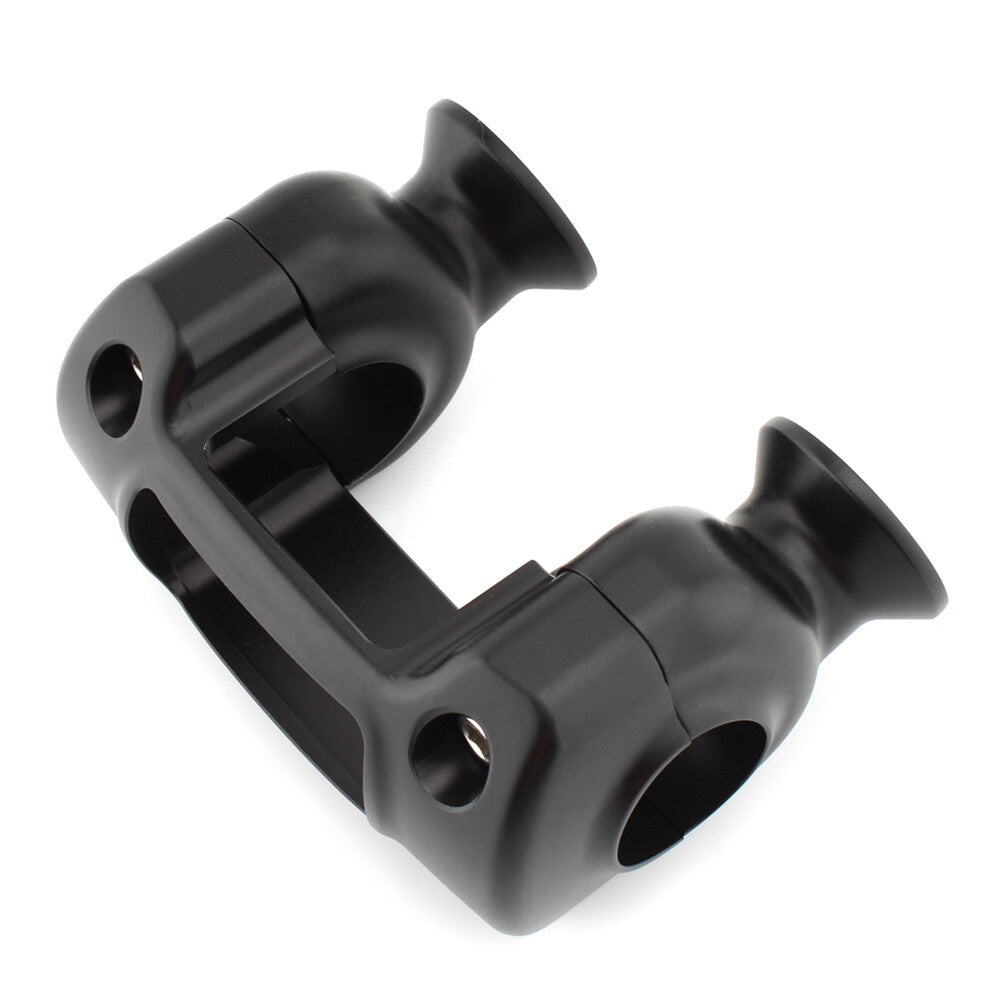 ya 5 8.7 1 1/4 Handlebar 32mm Riser Top Clamp Kit fit for Harley Softail Breakout Street Bob