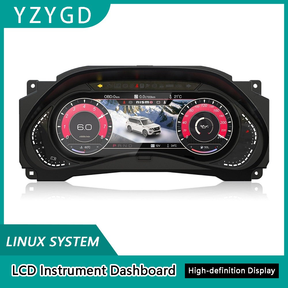 ya 2 6.29 for Nissan Armada Y62 2012-2023 LCD Instrument Digital Speedometer Dashboard