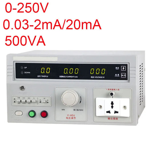 0-250V RK2675WM/AM Leakage Current Tester 0.03-2mA/20mA 500VA 2025 NEW