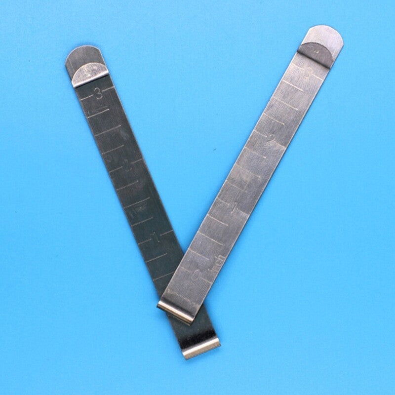ya 14 20Pcs Metal Sewing Clips Stainless Steel Hemming Clips Fabric Measuring Ruler