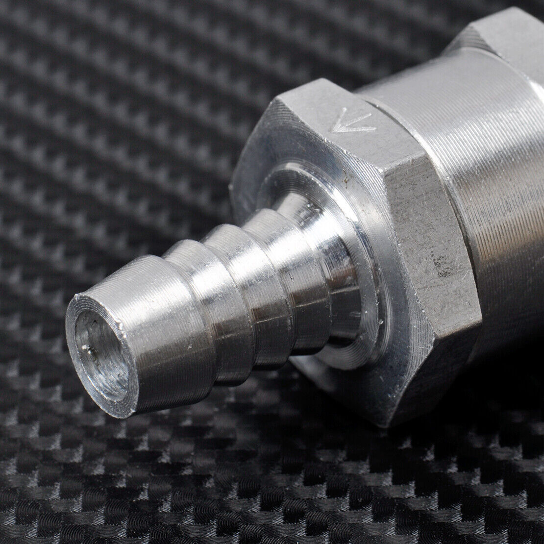 ya 1 8.5.3 Aluminum Alloy 5x 10mm 3/8 Fuel Non-Return One Way Check Valve Gasoline Diesel