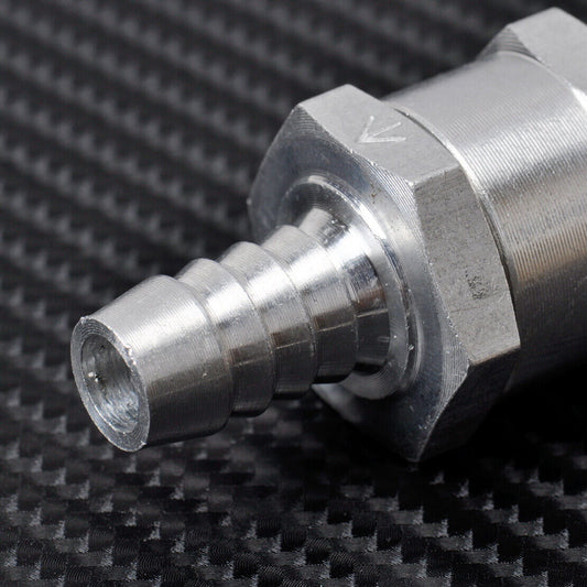 ya 1 8.5.3 Aluminum Alloy 5x 10mm 3/8 Fuel Non-Return One Way Check Valve Gasoline Diesel
