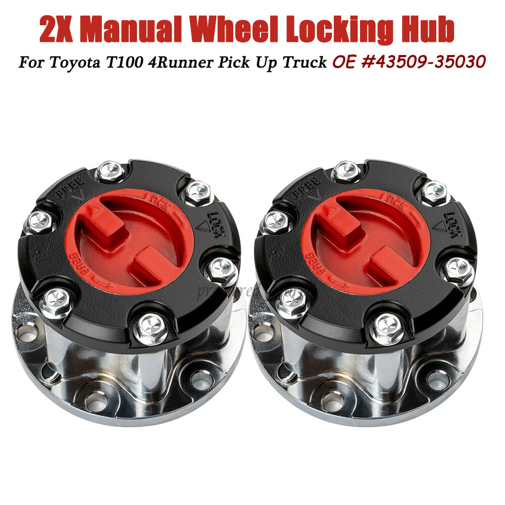 ya 7 6.10.2 2X Manual Wheel Locking Hub Fit for Toyota T100 Pick Up Truck for 4Runner Hilux