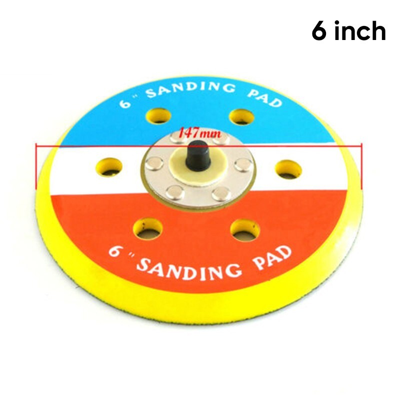 ya 14 6/147mmHook Loop Backing Plates Air Random Sander/Polisher Pad Sanding