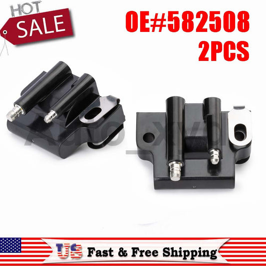 ya 3 6.25 2 Pieces Ignition Coil for Johnson Evinrude 582508 18-5179 183-2508 Outboard Engine
