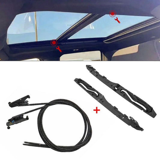 ya 8 5.26.2 Sunroof Glass Cables+Track Assembly for for Ford F150 15-20 For F250 F350 F450 17-19