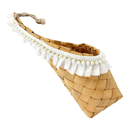ya 14 Woven Flower Basket Decorative Wall Baskets Rustic Hanging Willow