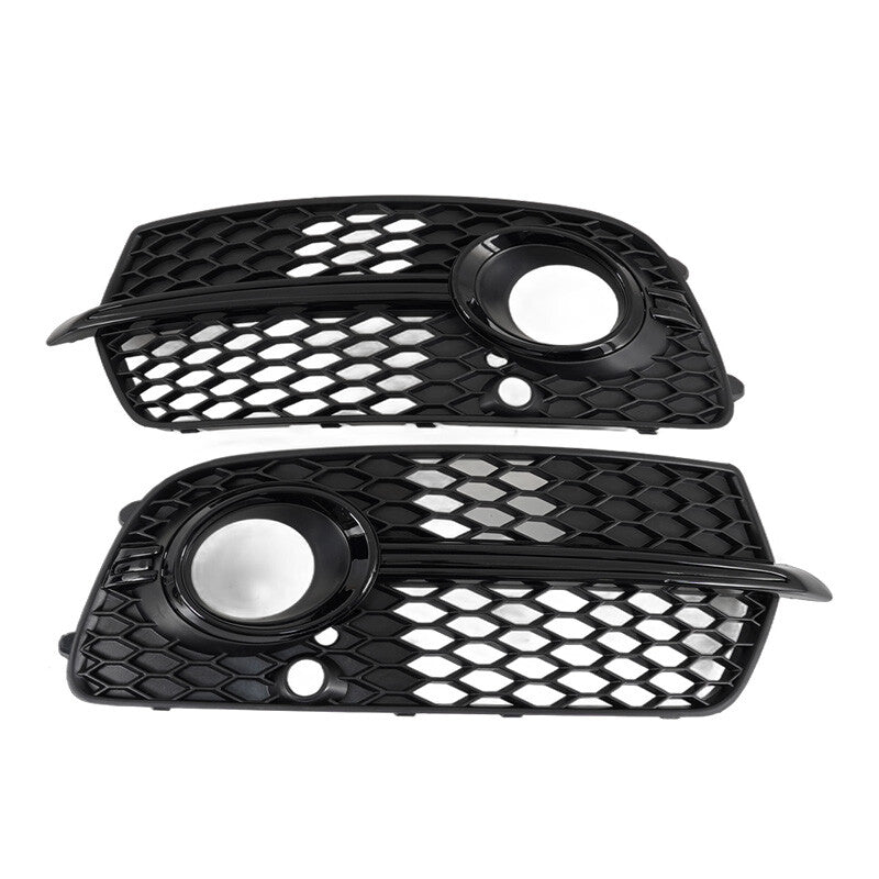 ya 3 6.23 Front bumper fog light barbecue honeycomb suitable for Audi Q5 Sport S series 2013-2017 black