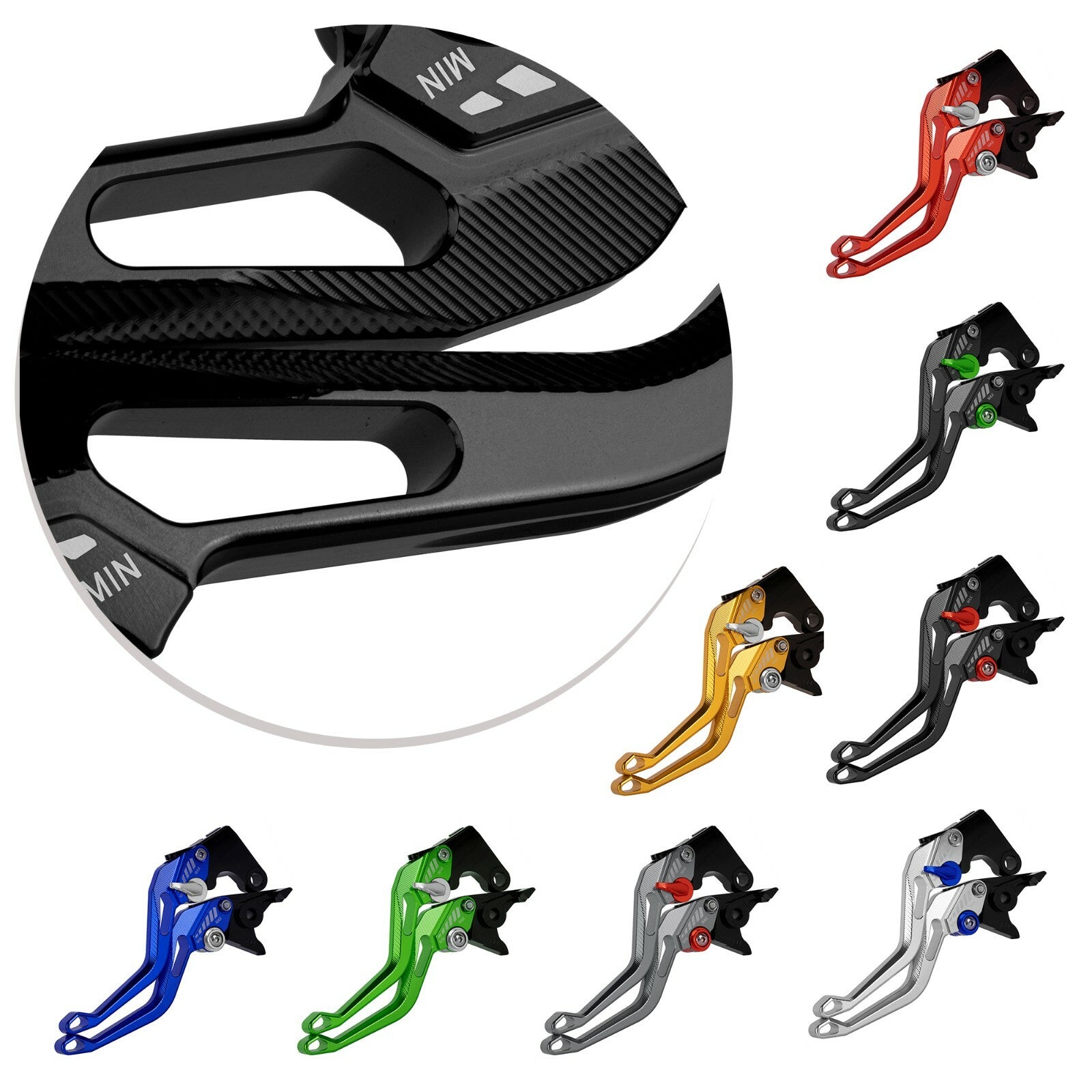 ya 5 8.7 Clutch Brake Levers 5D for Suzuki BANDIT 1200 2001-2006 / GSX1400 2001-2007 2003