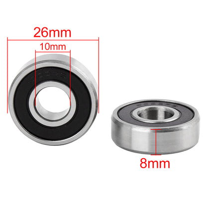 ya 5 8.7 4pcs Universal 6000-2RS Deep Groove Sealed Shielded Ball Bearing for Car