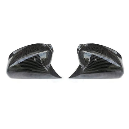 ya 11 10.28 Horn Style Pair Carbon Fiber Rear View Mirror Cover for Honda Accord 8th 08