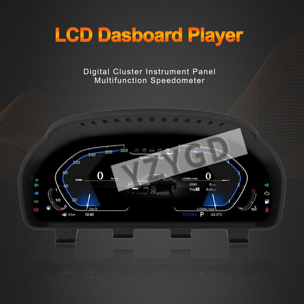 ya 2 6.29 Digital LCD Cluster Instrument Speedometer for BMW 7 series F01 F02 2009-2015