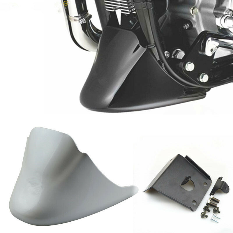 ya 7 6.10.2 White Chin Fairing Front Spoiler Cover for Harley Sportster XL 883 XL1200 04-14
