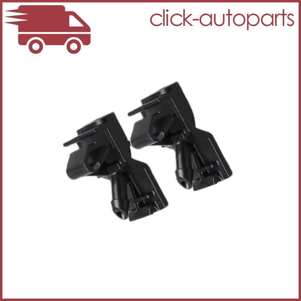 ya 13 2X for Avalon 2005-2012 Front Windscreen Washer Nozzle Black Plastic 85381-AC012