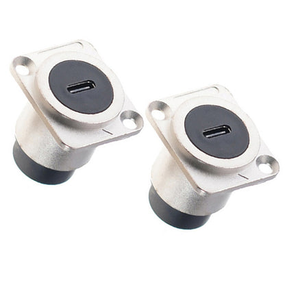 ya 15 10.20 Panel Mount USB C Connector 2pcs Female to Female for Diverse Applications