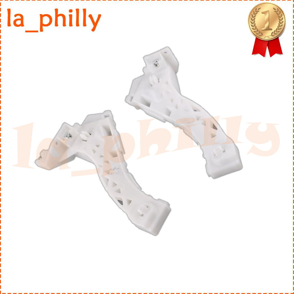 ya 27 6.18.2 2x Front Short Bumper Bar Support Bracket For 2004-2008 for Mazda 3 BK L & R White