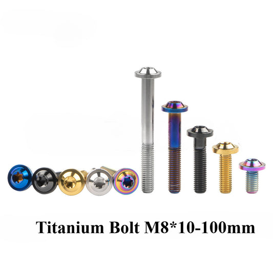 Titanium Bolt M8x10 15 20 25 30 35 40 50 60 70mm Plum Torx Head Pitch1.25 Screws
