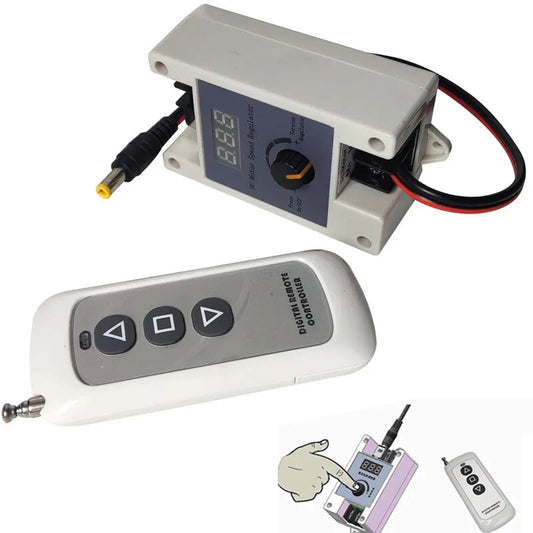 12V24V Wireless Remote Control DC Motor Speed Controller Induction Speed Switch