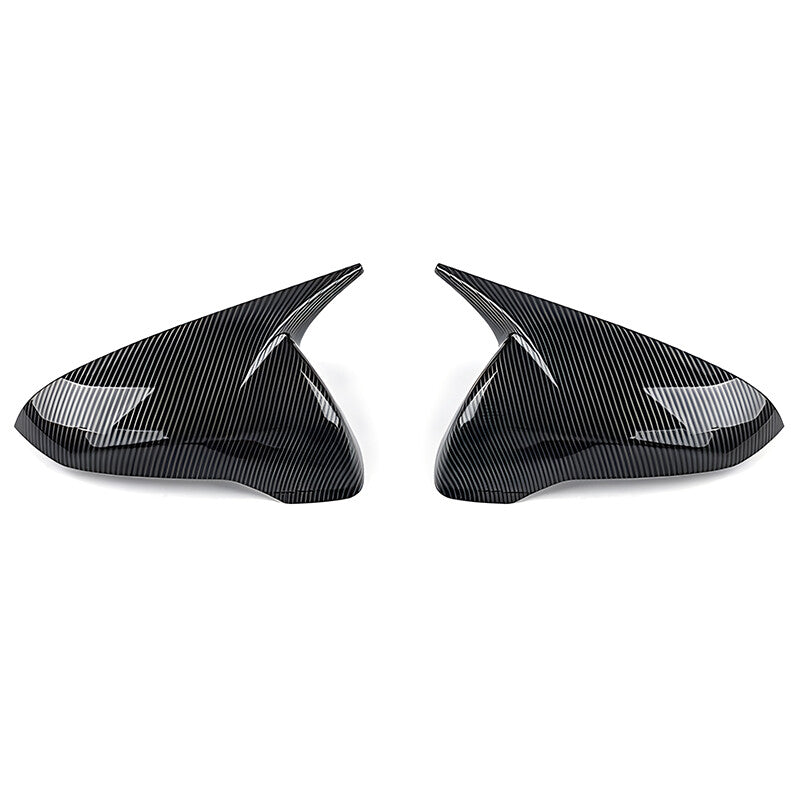ya 1 8.5.1 Fits for Hyundai for Veloster 2019 - 22 Carbon Fiber Texture Side Mirror Cover 2x^