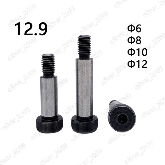 Black 12.9 Steel Hex Socket Cap Head Shoulder Bolt Stripper Screws ÆÓ6 ÆÓ8 ÆÓ10 ÆÓ12