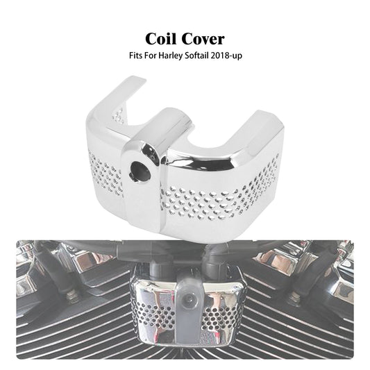 ya 2 6.27 Chrome ABS Plastic Coil Cover for Harley Softail Breakout Street Fat Bob 18-2024
