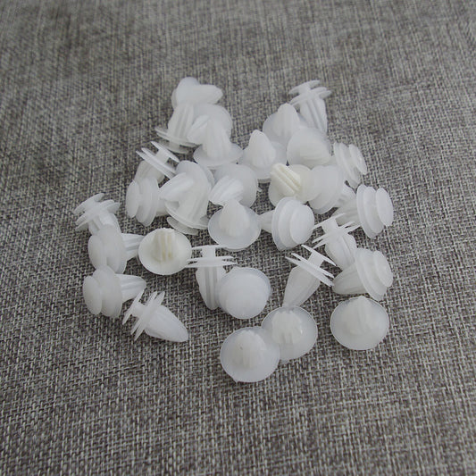 ya 4 6.21 50PCS Interior Board Retainer Clip Fastener 90467-10161 White for Toyota NEW