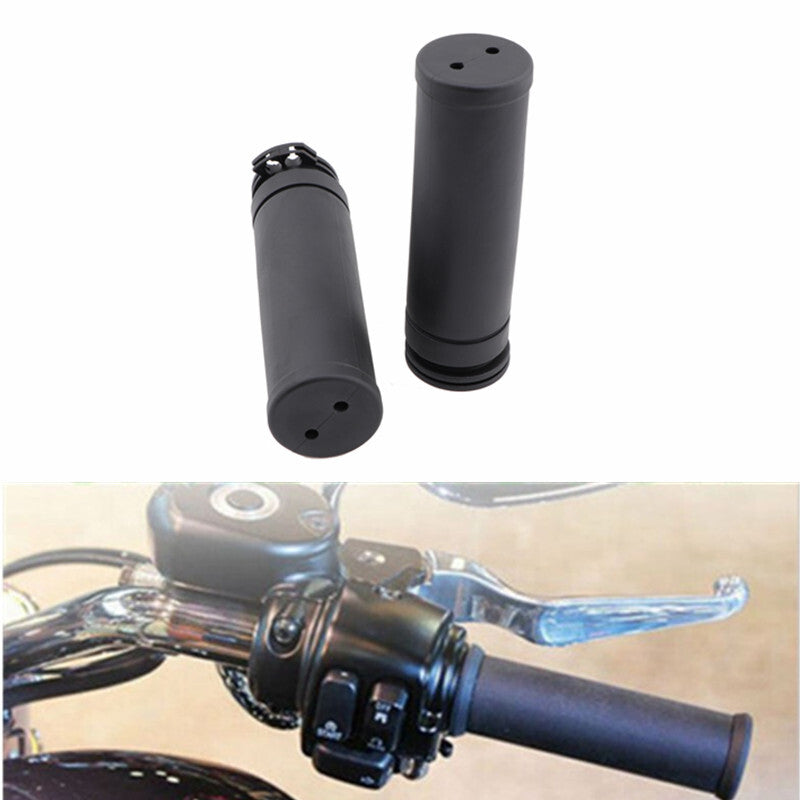 ya 5 8.7 1 25mm Black Moto Rubber Hand Grips HandleBar for Harley twin cable throttle