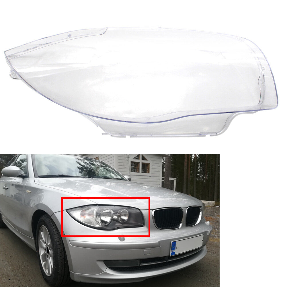 ya 2 6.29 Headlight Lens Headlamp Shell Cover for BMW 1 Series E81 E82 E87 E88 1M 2003-11